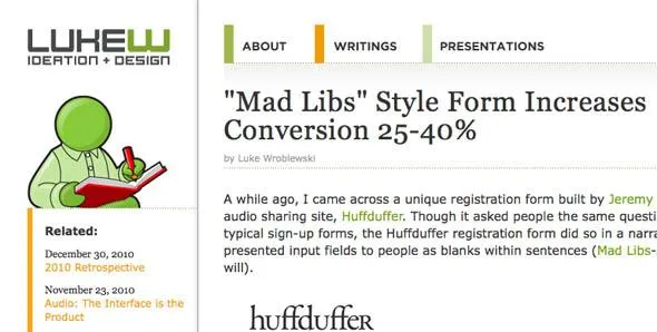 Mad Libs Forms