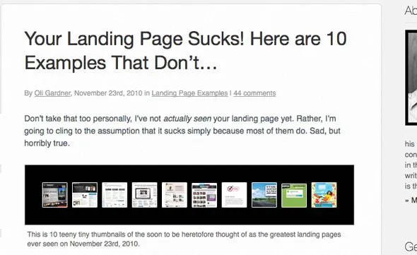 Your Landing Page Sucks