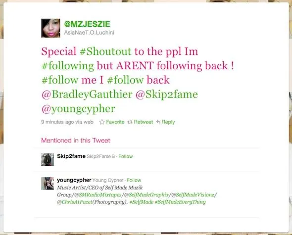 Twitter Followback