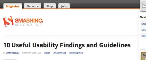 10 Usability Findings
