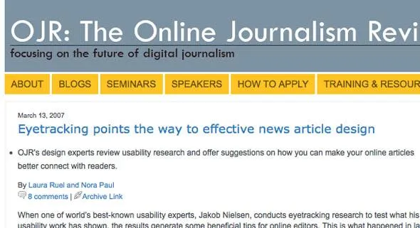 Eye Tracking for Articles