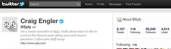 SyFy on Twitter