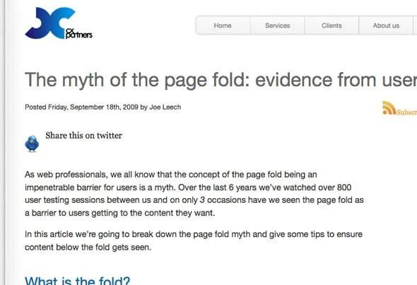 Page Fold Myth